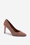 Szpilki Model Sergio Leone 1339 Light Brown - Step in style Step in style