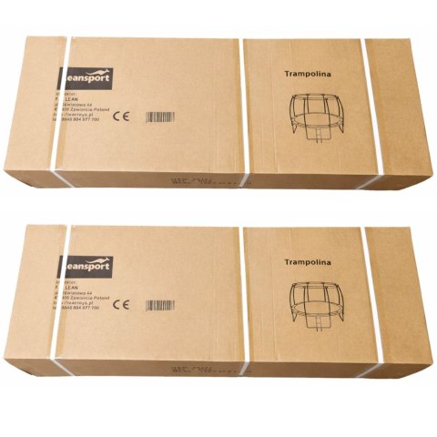 Trampolina Ogrodowa LEAN Z Siatką Wewnętrzną Czarno-Zielona 305CM 10FT LEAN Sport