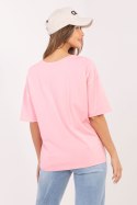 Tshirt Damski Model RV-BZ-A1230.12 Light Pink - Rue Paris Rue Paris