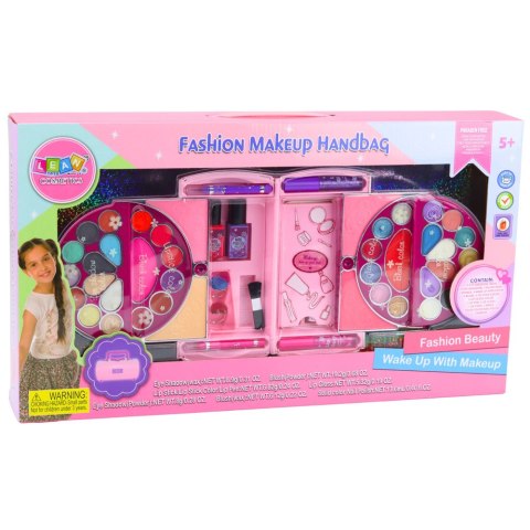 Zestaw Piękności Do Makijażu i Paznokci Kosmetyki Cienie Lakiery Kuferek LEAN Toys