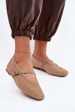 Baleriny Model Felora D-179 Beige - Step in style Step in style