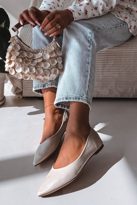 Baleriny Model Nelisa 1740 Beige - Step in style Step in style