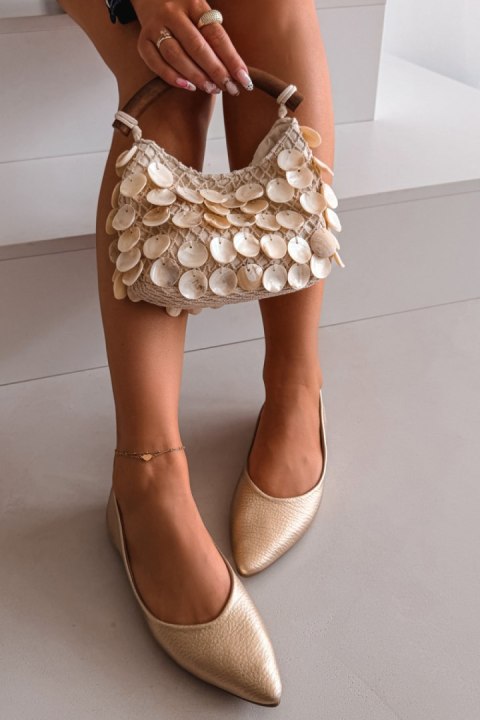 Baleriny Model Nelisa 1740 Gold - Step in style Step in style
