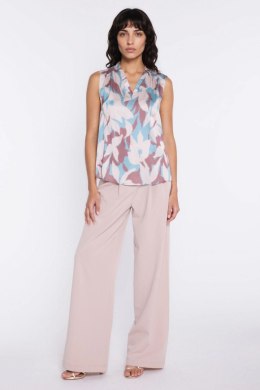 Bluzka z dekoltem w kształcie litery V B228 Flowers - Nife Nife