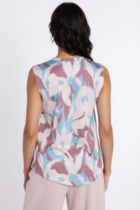 Bluzka z dekoltem w kształcie litery V B228 Flowers - Nife Nife