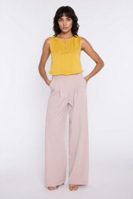 Bluzka z ozdobnym dekoltem B225 Yellow - Nife Nife