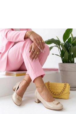 Czółenka Model Cambell 26-19413BG Beige Lakier - Solea Solea