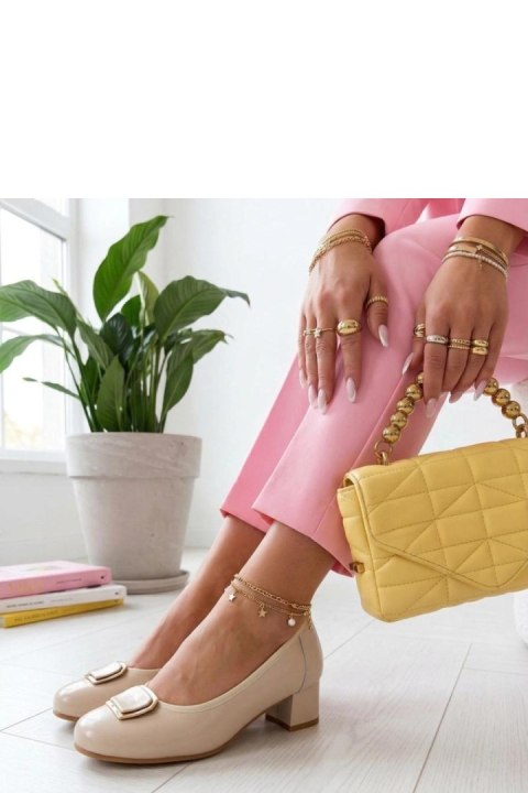 Czółenka Model Cambell 26-19413BG Beige Lakier - Solea Solea