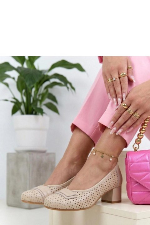 Czółenka Model Cambell 26-19415BG Beige - Solea Solea