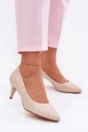 Czółenka Model Sergio Leone 1379 Light Beige - Step in style Step in style