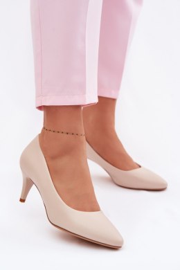 Czółenka Model Sergio Leone 1379 Light Beige - Step in style Step in style