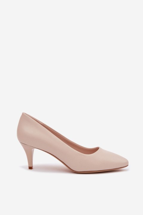 Czółenka Model Sergio Leone 1379 Light Beige - Step in style Step in style