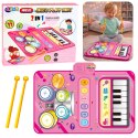 Interaktywna Mata Muzyczna Taneczna Edukacyjna Perkusja Pianinko 2w1 LEAN Toys