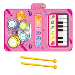 Interaktywna Mata Muzyczna Taneczna Edukacyjna Perkusja Pianinko 2w1 LEAN Toys