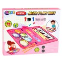 Interaktywna Mata Muzyczna Taneczna Edukacyjna Perkusja Pianinko 2w1 LEAN Toys