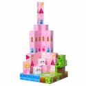 Klocki Magnetyczne Konstrukcyjne Piksele Sześciany Zamek Księżniczki 96 el. LEAN Toys