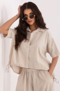 Koszula Damska Model IT-KS-FL10320.12 Beige - Italy Moda Italy Moda