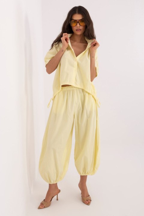 Koszula Damska Model IT-KS-FL10320.12 Light Yellow - Italy Moda Italy Moda
