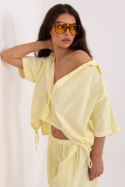 Koszula Damska Model IT-KS-FL10320.12 Light Yellow - Italy Moda Italy Moda