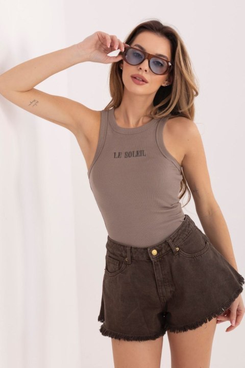 Koszulka Top Model D16005AH02704B Dark Beige - Sublevel Sublevel