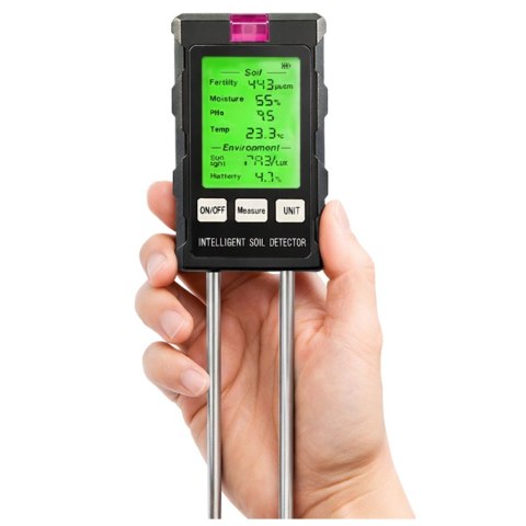 Miernik Wilgotności Roślin Higrometr Gleby 6W1 Temperatura Światło PH LEAN