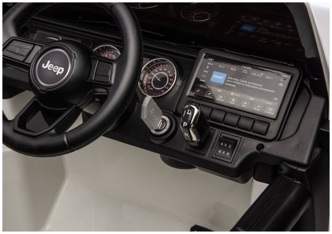 Pojazd Na Akumulator Jeep Rubicon 4x4 DK-JWR556 4x200W 24V Biały LEAN CARS