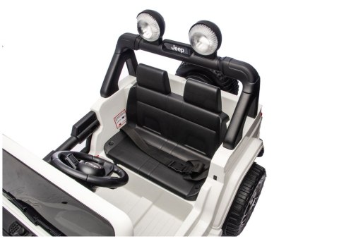Pojazd Na Akumulator Jeep Rubicon 4x4 DK-JWR556 4x200W 24V Biały LEAN CARS