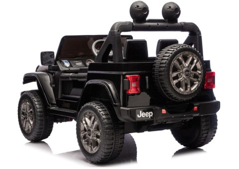 Pojazd Na Akumulator Jeep Rubicon 4x4 DK-JWR556 4x200W 24V Czarny LEAN CARS