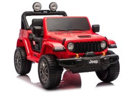 Pojazd Na Akumulator Jeep Rubicon 4x4 DK-JWR556 4x200W 24V Czerwony LEAN CARS