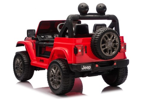 Pojazd Na Akumulator Jeep Rubicon 4x4 DK-JWR556 4x200W 24V Czerwony LEAN CARS