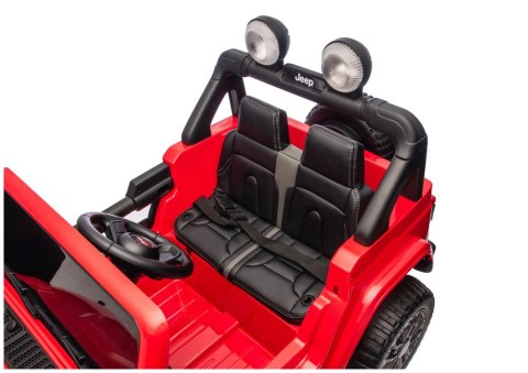 Pojazd Na Akumulator Jeep Rubicon 4x4 DK-JWR556 4x200W 24V Czerwony LEAN CARS