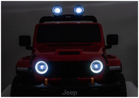 Pojazd Na Akumulator Jeep Rubicon 4x4 DK-JWR556 4x200W 24V Czerwony LEAN CARS