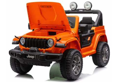 Pojazd Na Akumulator Jeep Rubicon 4x4 DK-JWR556 4x200W 24V Pomarańczowy LEAN CARS