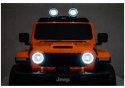 Pojazd Na Akumulator Jeep Rubicon 4x4 DK-JWR556 4x200W 24V Pomarańczowy LEAN CARS