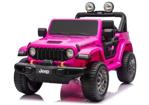 Pojazd Na Akumulator Jeep Rubicon 4x4 DK-JWR556 4x200W 24V Różowy LEAN CARS