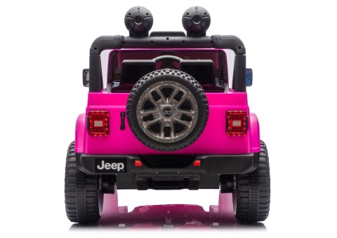 Pojazd Na Akumulator Jeep Rubicon 4x4 DK-JWR556 4x200W 24V Różowy LEAN CARS
