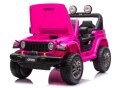 Pojazd Na Akumulator Jeep Rubicon 4x4 DK-JWR556 4x200W 24V Różowy LEAN CARS