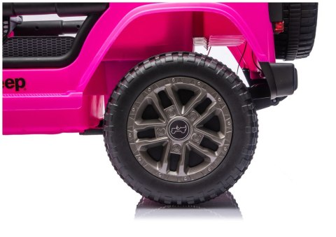 Pojazd Na Akumulator Jeep Rubicon 4x4 DK-JWR556 4x200W 24V Różowy LEAN CARS