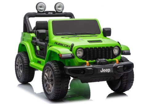 Pojazd Na Akumulator Jeep Rubicon 4x4 DK-JWR556 4x200W 24V Zielony LEAN CARS