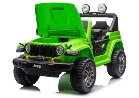 Pojazd Na Akumulator Jeep Rubicon 4x4 DK-JWR556 4x200W 24V Zielony LEAN CARS