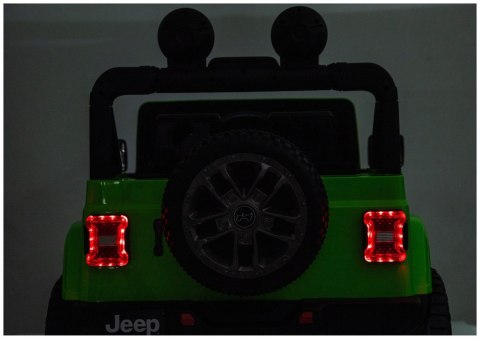 Pojazd Na Akumulator Jeep Rubicon 4x4 DK-JWR556 4x200W 24V Zielony LEAN CARS