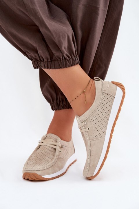 Półbuty Model Amela 26PB17-9772 Beige - Step in style Step in style
