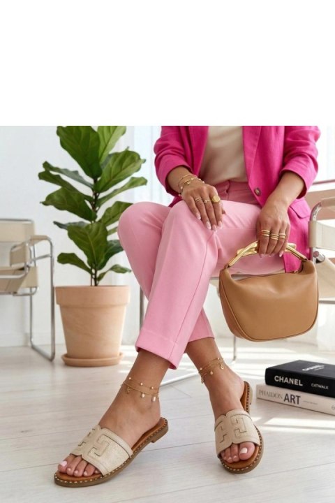 Sandał Klapki Model Gia QQ09 Beige - Solea Solea