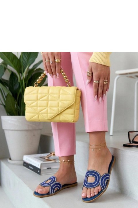 Sandał Klapki Model Olivia LCQ-9 Navy Dark Jeans - Solea Solea