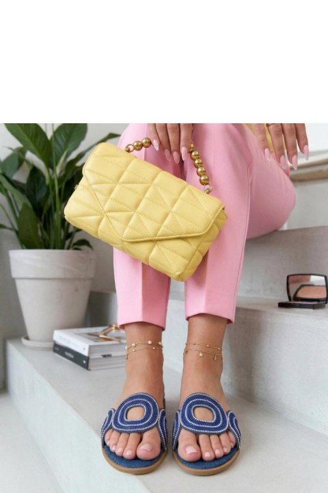 Sandał Klapki Model Olivia LCQ-9 Navy Dark Jeans - Solea Solea