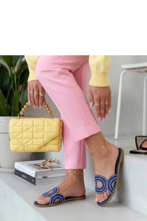 Sandał Klapki Model Olivia LCQ-9 Navy Dark Jeans - Solea Solea