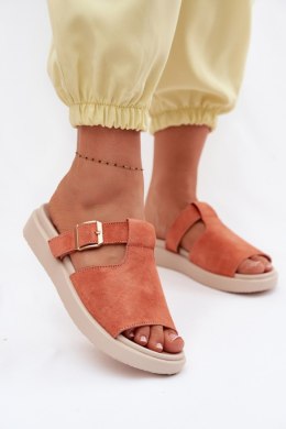 Sandał Klapki Model Zemela 26SD18-51 Orange - Step in style Step in style