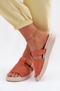 Sandał Klapki Model Zemela 26SD18-51 Orange - Step in style Step in style