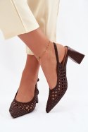 Sandały Model Kedira D-002 Czekolada - Step in style Step in style