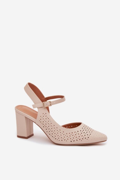 Sandały Model Sergio Leone SK447 Light Beige - Step in style Step in style
